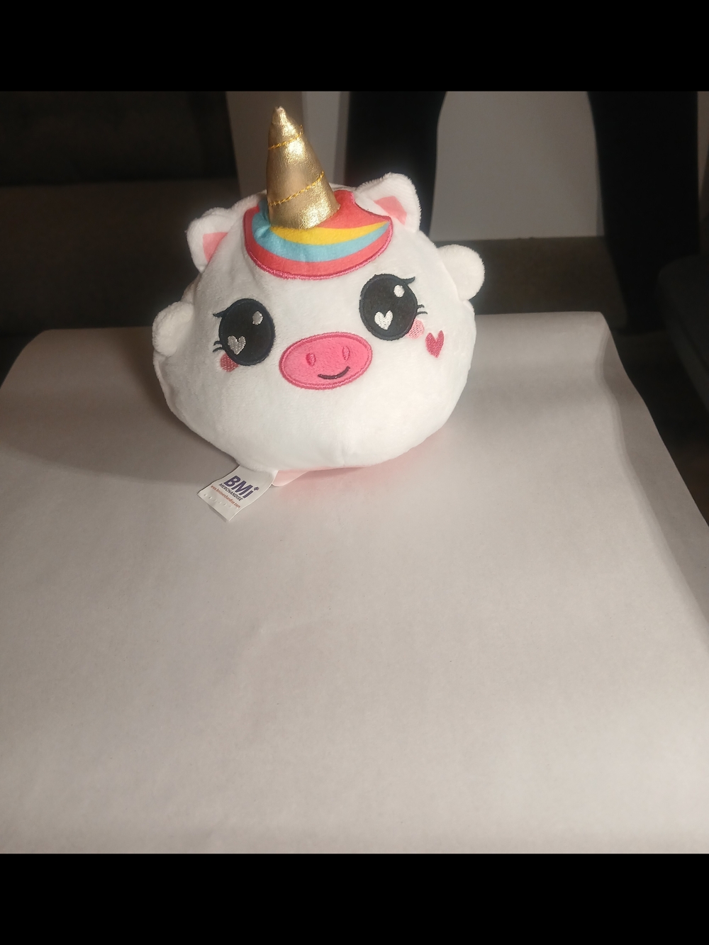 BMI 7" Reversible Unicorn/Pink Flying Pig Plushie